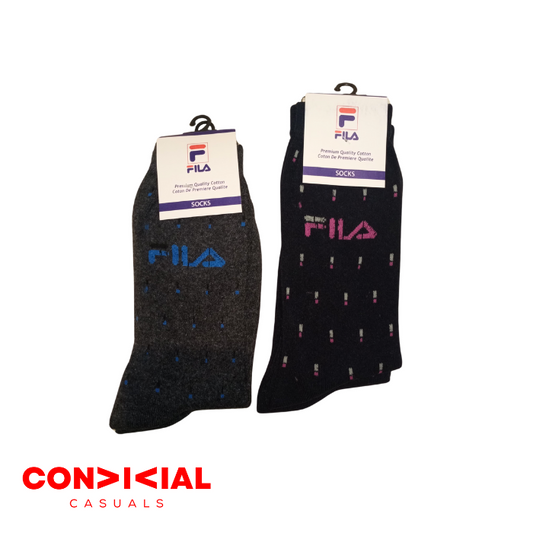 -F-I-L-A- Regular Crew Socks - 2 Pair Socks