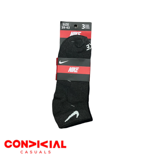 -N-I-K-E- Branded Ankle Socks 3-Pair Set