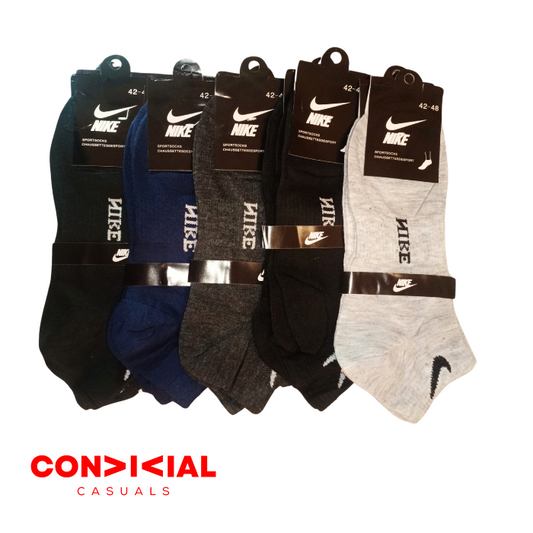 -N-I-K-E- Ankle Socks 5 pair Set Imported