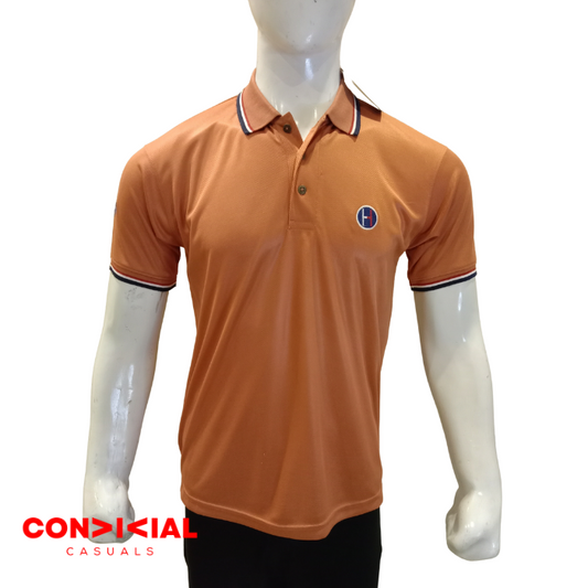 H-I-L-F-I-G-E-R- Dri-Fit Polo T-Shirt Peach