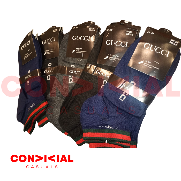 -G-U-C-C-I- Ankle Socks 5 pair Set Imported