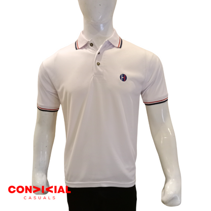 -H-I-L-F-I-G-E-R- Dri-Fit Polo Shirt White