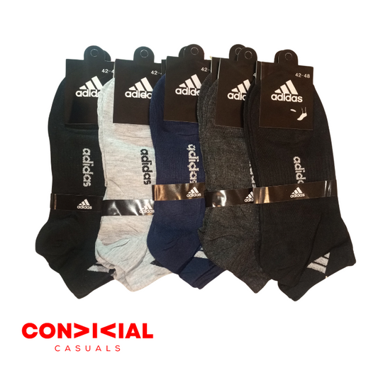 -A-D-I-D-A-S- Ankle Socks 5 pair Set Imported