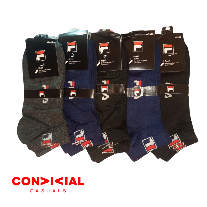 -F-I-L-A- Ankle Socks 5 pair Set