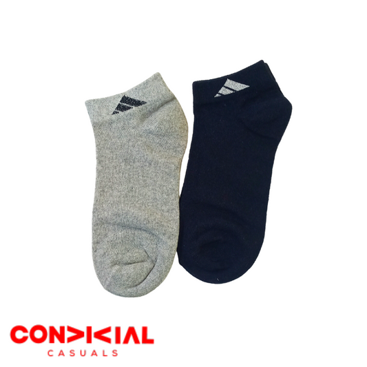 A-D-I-D-A-S Premium Ankle Socks-2 Pair Set