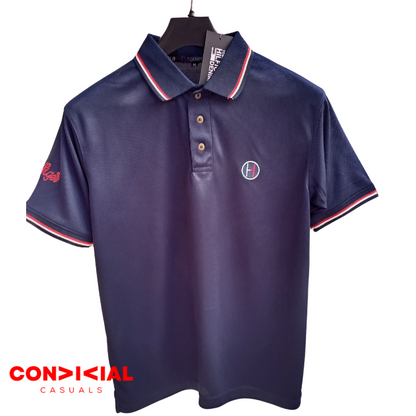 -H-I-L-F-I-G-E-R- Dri-Fit Polo Shirt Navy Blue