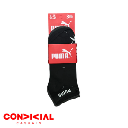 -P-U-M-A- Branded Ankle Socks 3-Pair Set