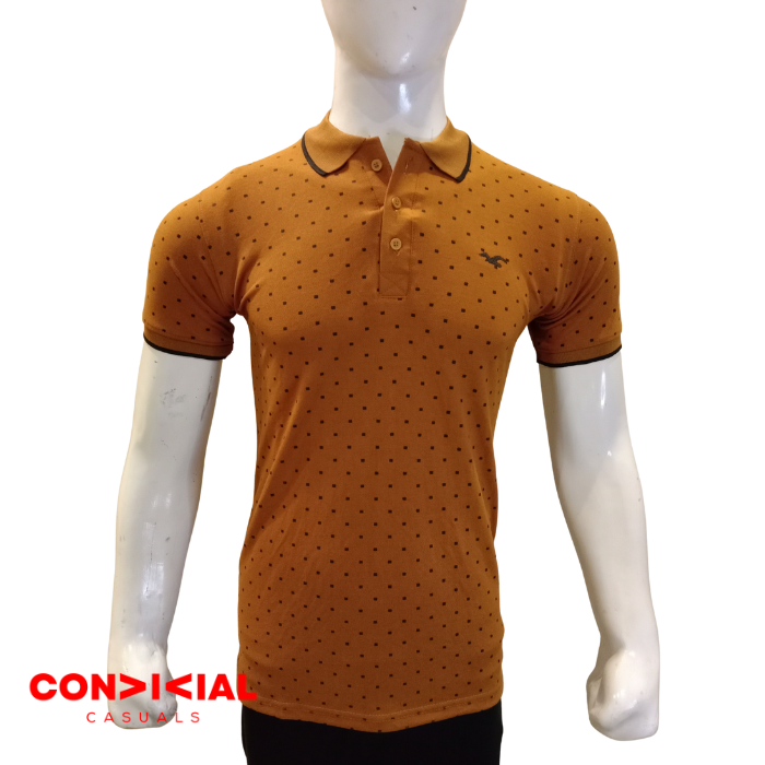 Self Texture Polo Shirt - Hawaiian Tan