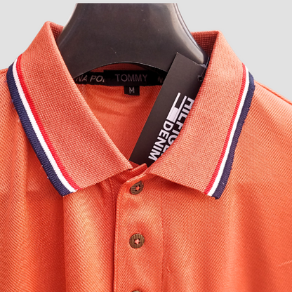 H-I-L-F-I-G-E-R- Dri-Fit Polo T-Shirt Peach