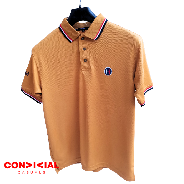 -H-I-L-F-I-G-E-R- Dri-Fit Polo T-Shirt Mustard