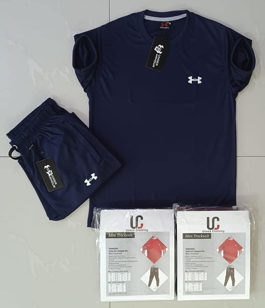 -U-N-D-E-R- -A-R-M-O-U-R- Premium Dri-Fit Track Suit - Navy Blue