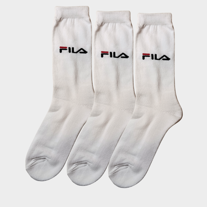 -F-I-L-A- White Premium Sports Crew Socks