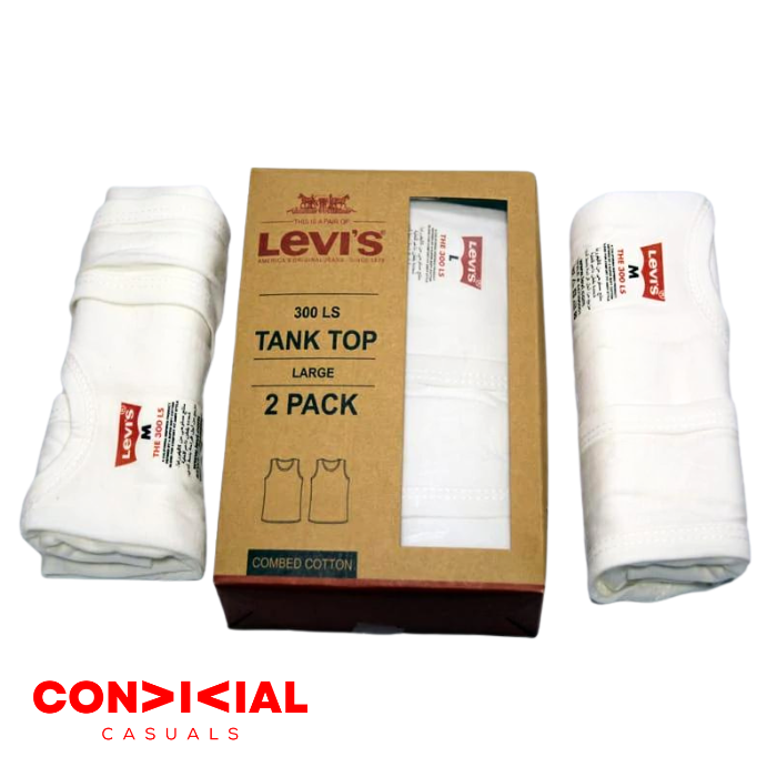 -L-E-V-I-S- Combed Cotton Vest/Tanktop - Pack of 2