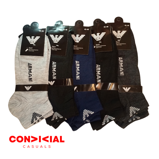 -E-M-P-O-R-I-O- -A-R-M-A-N-I- Ankle Socks 5 pair Set