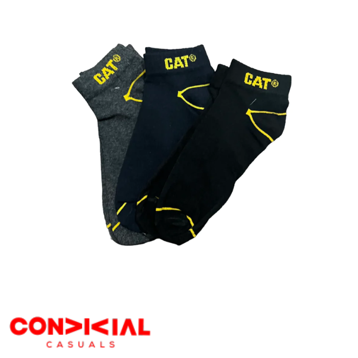 -C-A-T- Branded Ankle Socks 3-Pair Set