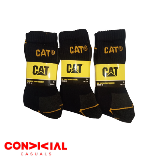 -C-A-T- Premium Full Socks-3 Pair Set