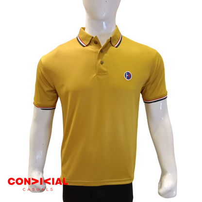 -H-I-L-F-I-G-E-R- Dri-Fit Polo T-Shirt Mustard