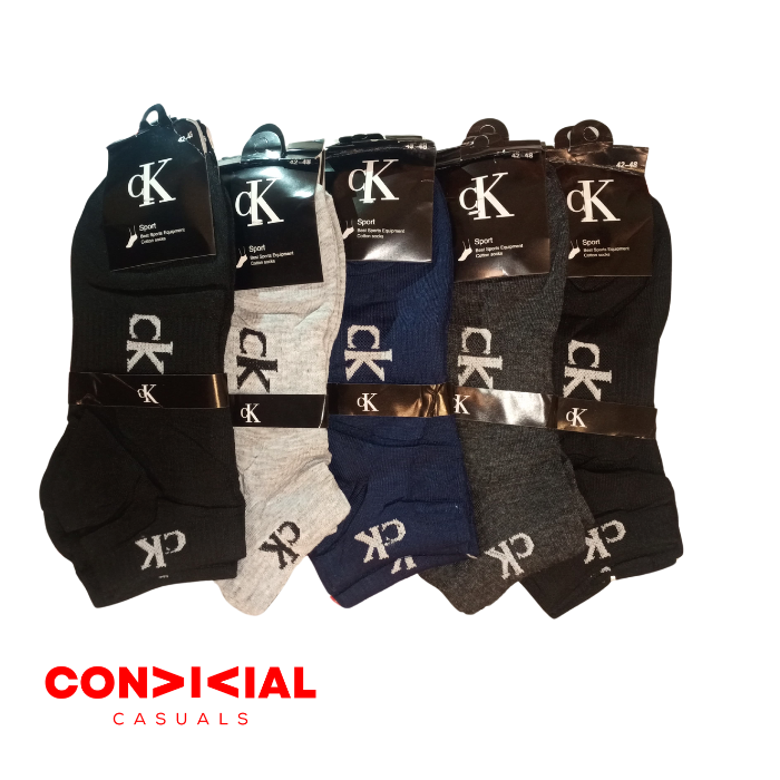 -C-K- Ankle Socks 5 pair Set Imported