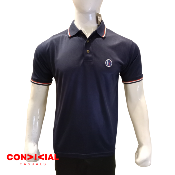 -H-I-L-F-I-G-E-R- Dri-Fit Polo Shirt Navy Blue