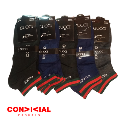 -G-U-C-C-I- Ankle Socks 5 pair Set Imported