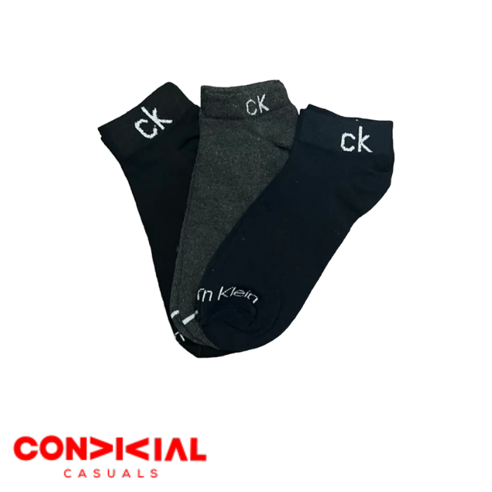 -C-K- Branded Ankle Socks 3-Pair Set