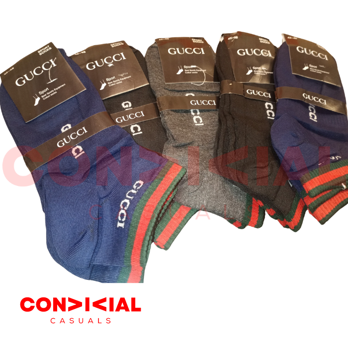 -G-U-C-C-I- Ankle Socks 5 pair Set Imported