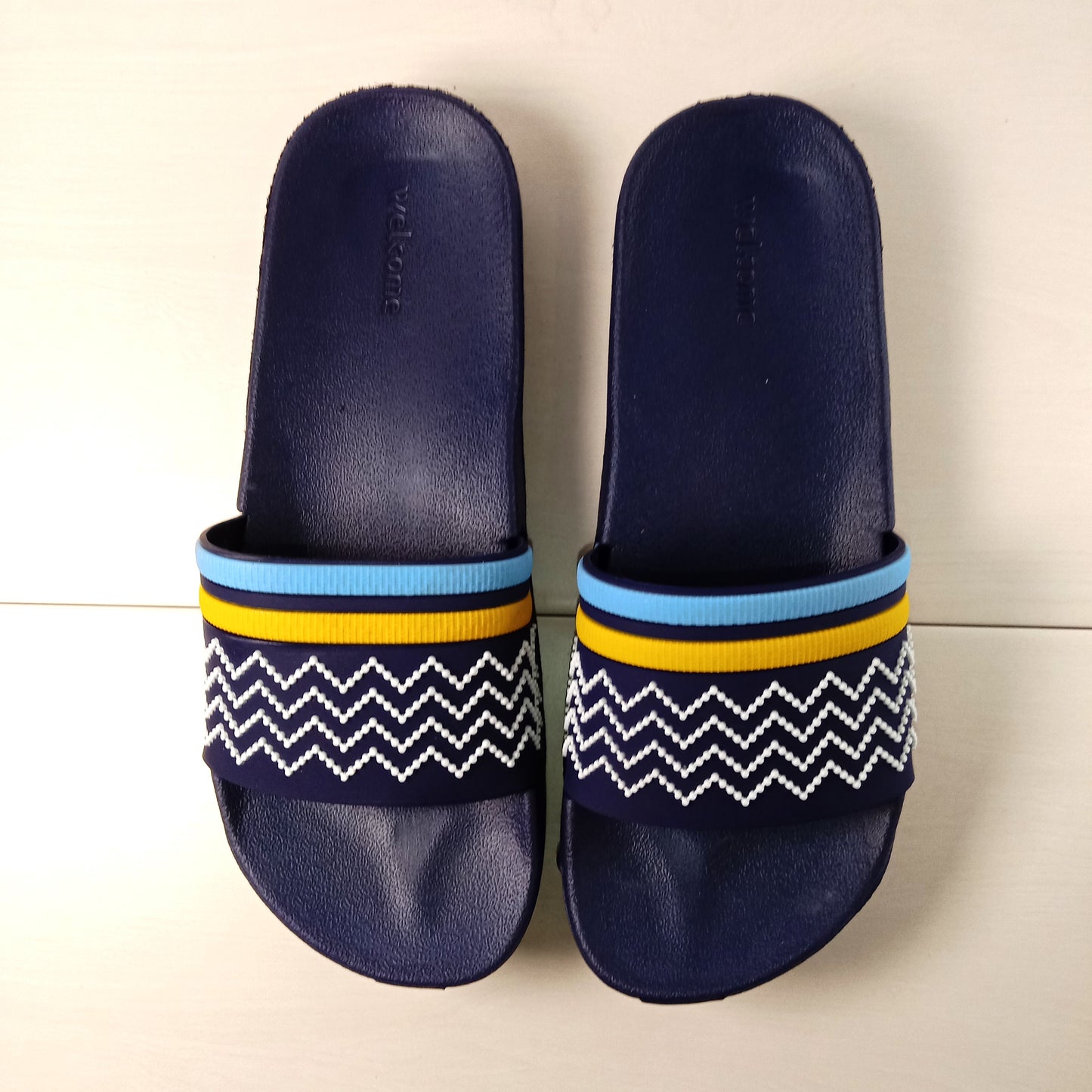 Fancy Soft Slides (Navy Blue)