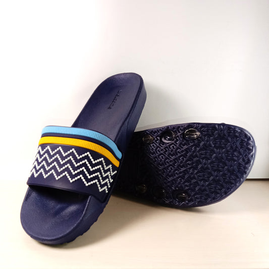 Fancy Soft Slides (Navy Blue)