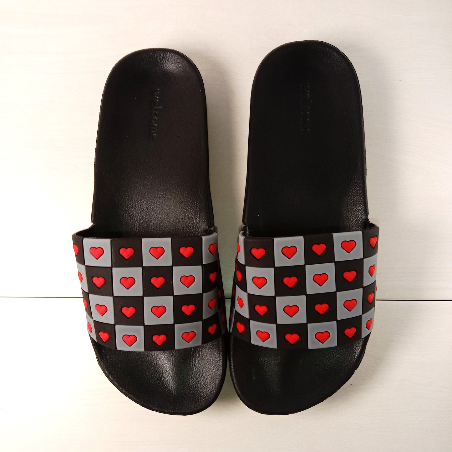 Heart Soft Slides (Black)