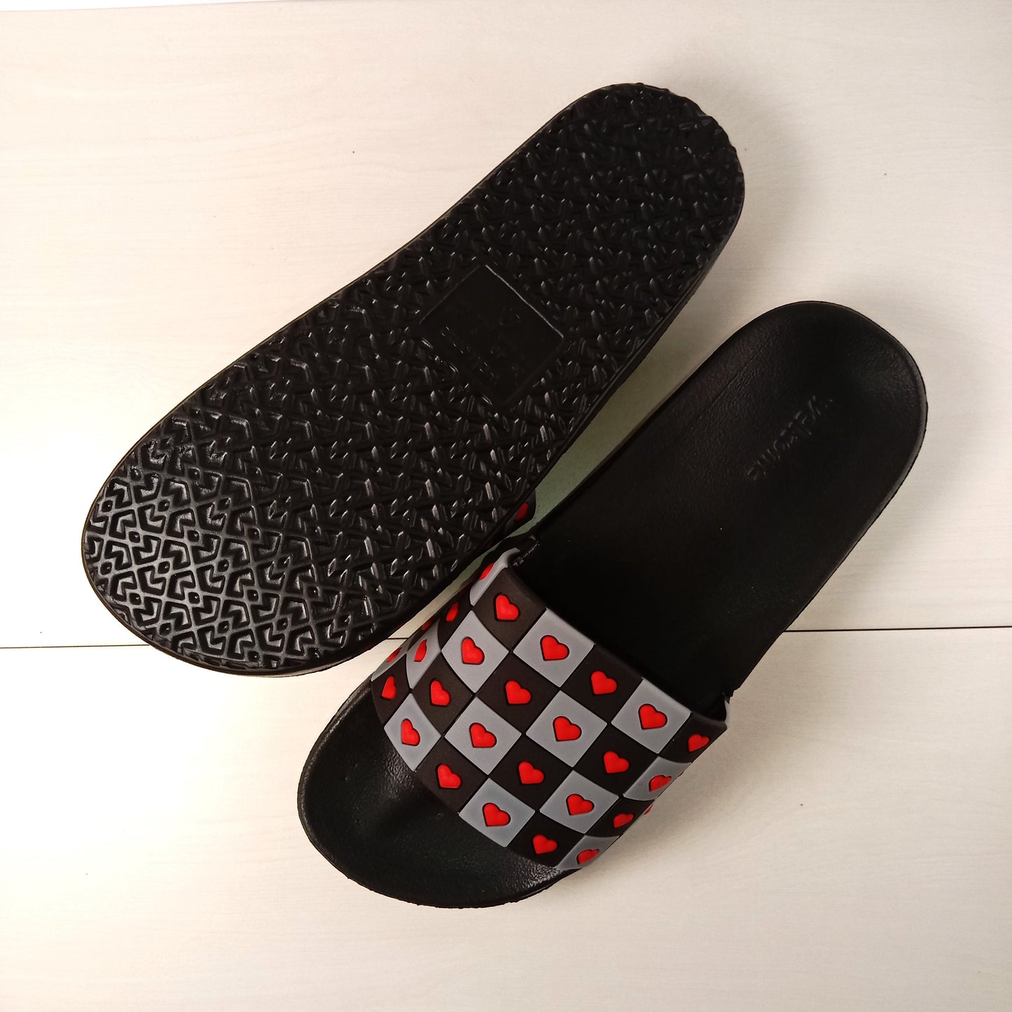 Heart Soft Slides (Black)