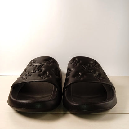 -L-V- Mens Slippers / Slides (Black)