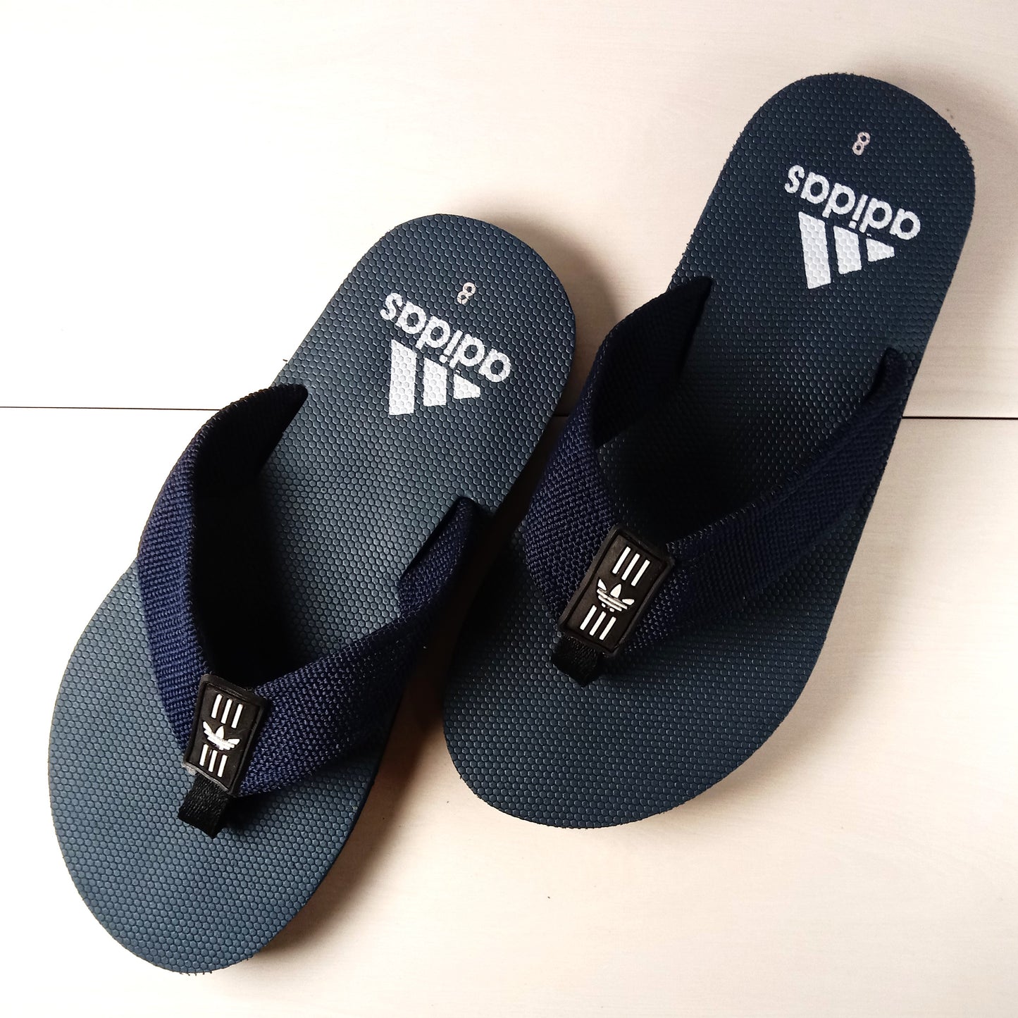 -A-D-I-D-A-S- Comfortable Mens Flip Flop - Navy Blue