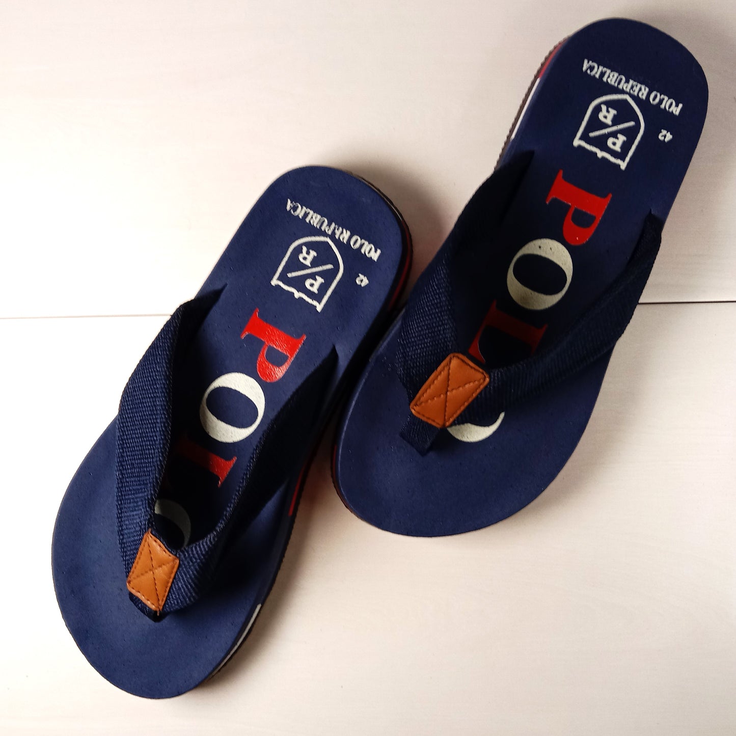 -P-O-L-O- Premium Mens Flip Flop