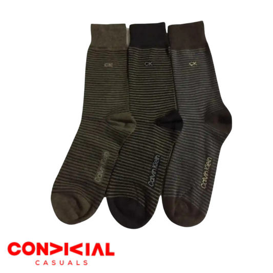 C-K Stripes Premium Socks-3 Pair Set